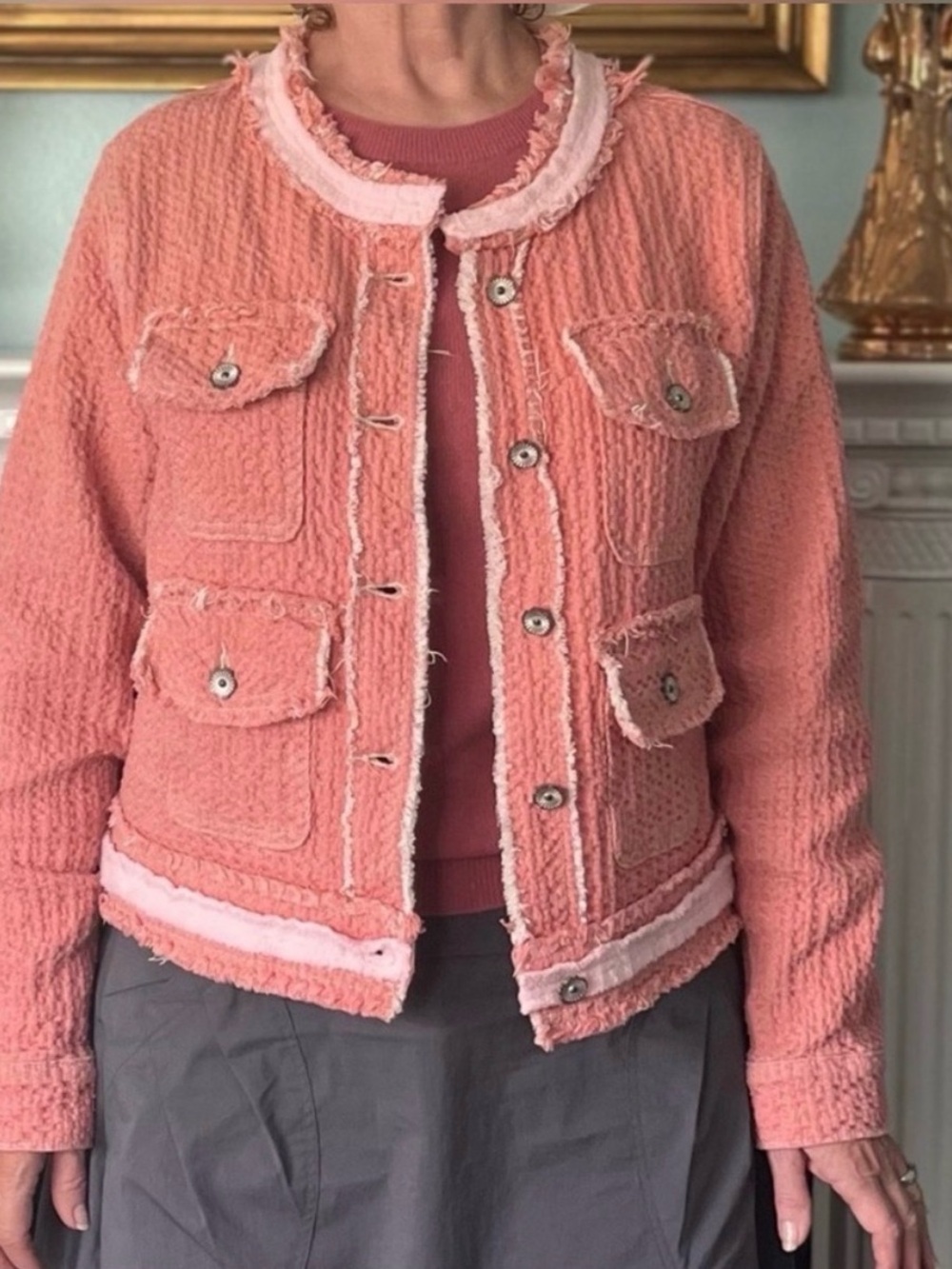 POL Coral Bouclé Pocket Jacket - Picture 6 of 6